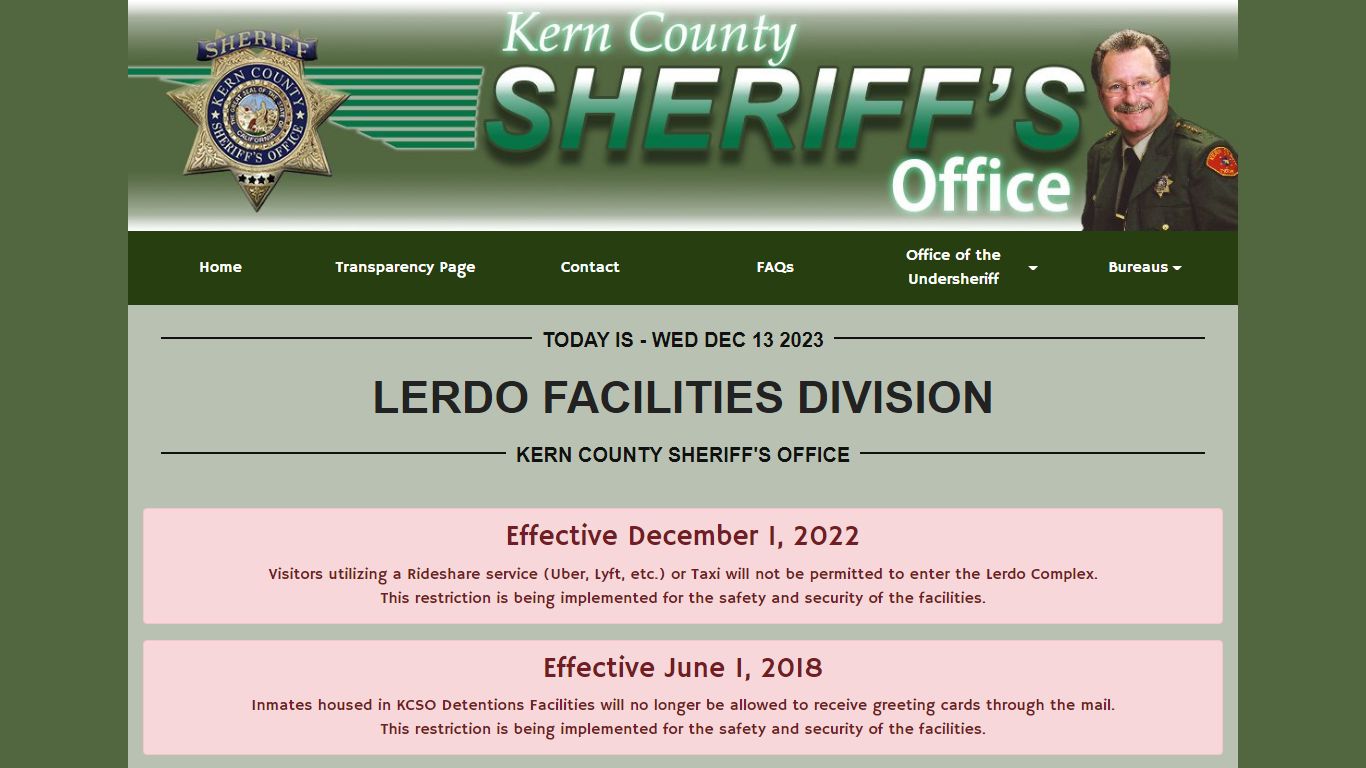 Lerdo Facilities | KCSO